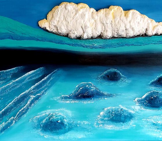 Sea and clouds kunst