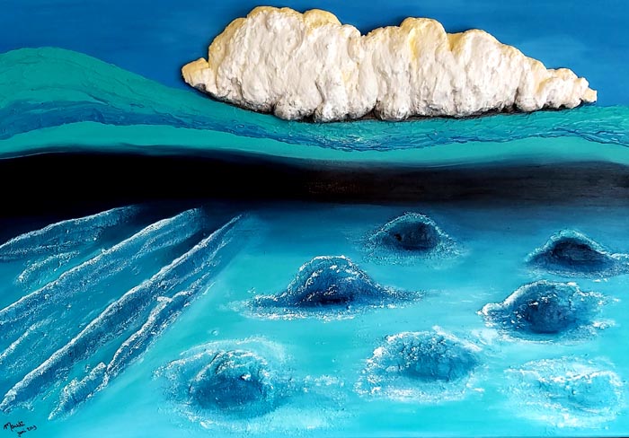 Sea and clouds kunst